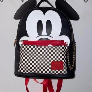 Loungefly Black and White Mickey Mouse Backpack